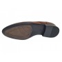 Pantofi Derby bărbați maro cognac din piele naturală cu perforații Lucas Shoes 702CON